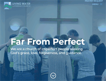 Tablet Screenshot of livingwaterlutheran.us